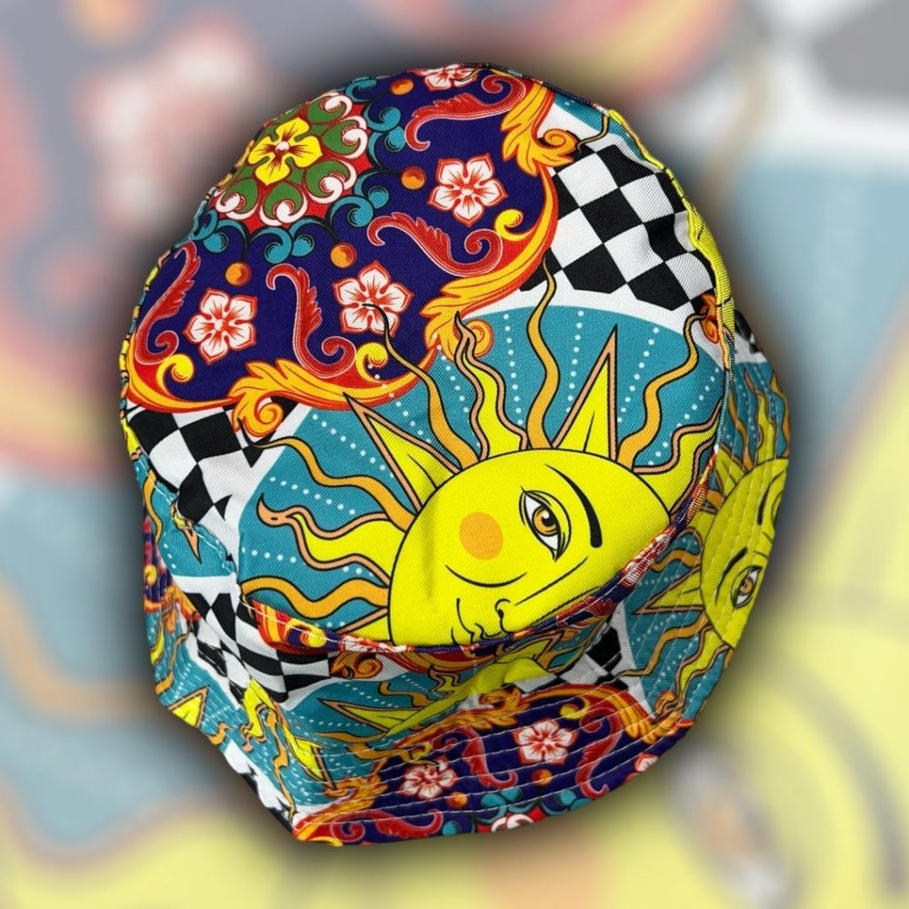 Celestial Retro Rave Bucket Hat - Picture 6 of 9